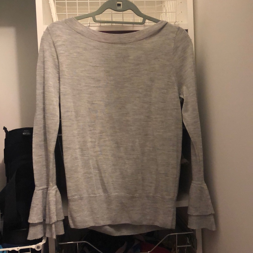 Jcrew Gray long sleeve cashmere shirt